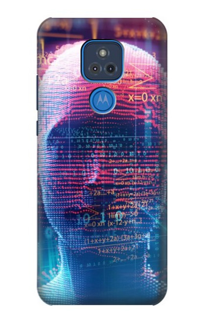 S3800 Visage humain numérique Etui Coque Housse pour Motorola Moto G Play (2021)