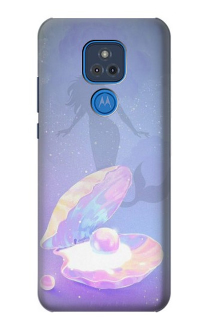 S3823 Beauté Perle Sirène Etui Coque Housse pour Motorola Moto G Play (2021)