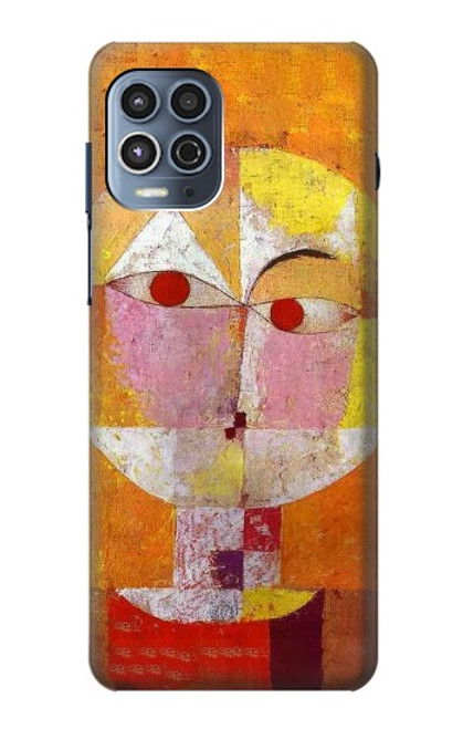 S3811 Paul Klee Senecio Homme Tête Etui Coque Housse pour Motorola Moto G100