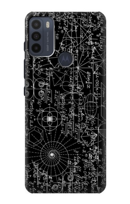 S3808 Tableau noir de mathématiques Etui Coque Housse pour Motorola Moto G50