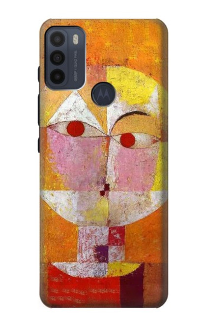 S3811 Paul Klee Senecio Homme Tête Etui Coque Housse pour Motorola Moto G50