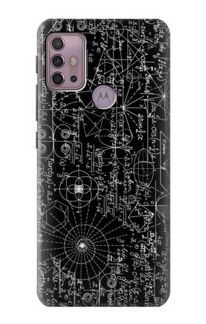 S3808 Tableau noir de mathématiques Etui Coque Housse pour Motorola Moto G30, G20, G10