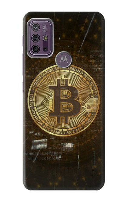 S3798 Crypto-monnaie Bitcoin Etui Coque Housse pour Motorola Moto G10 Power