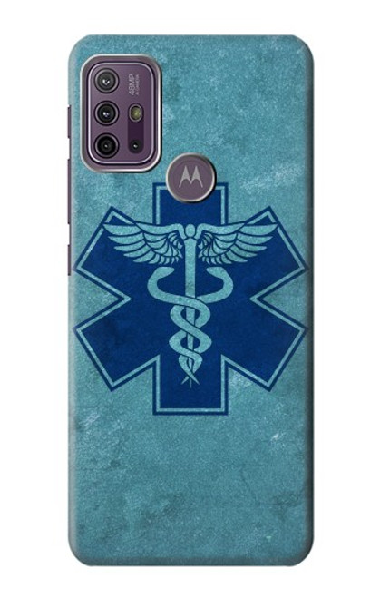 S3824 Symbole Médical Caducée Etui Coque Housse pour Motorola Moto G10 Power