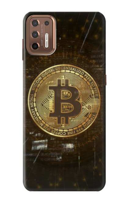 S3798 Crypto-monnaie Bitcoin Etui Coque Housse pour Motorola Moto G9 Plus
