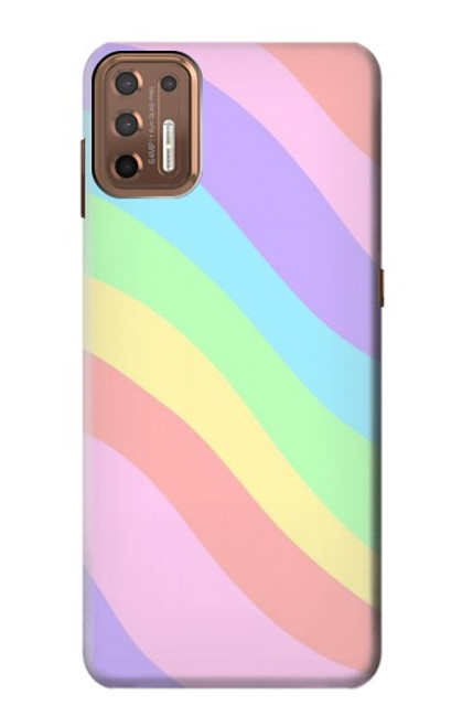 S3810 Vague d'été licorne pastel Etui Coque Housse pour Motorola Moto G9 Plus