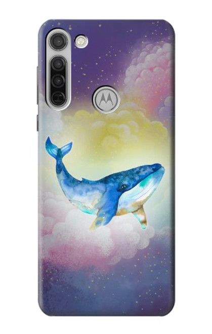 S3802 Rêve Baleine Pastel Fantaisie Etui Coque Housse pour Motorola Moto G8