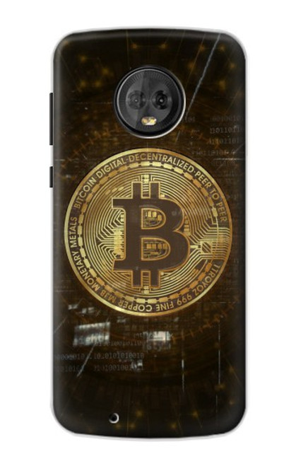 S3798 Crypto-monnaie Bitcoin Etui Coque Housse pour Motorola Moto G6