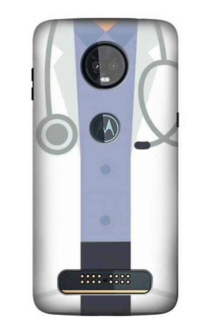 S3801 Costume de docteur Etui Coque Housse pour Motorola Moto Z3, Z3 Play