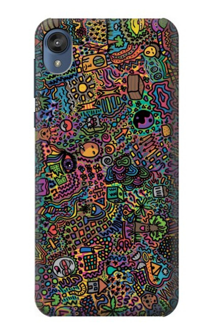 S3815 Art psychédélique Etui Coque Housse pour Motorola Moto E6, Moto E (6th Gen)