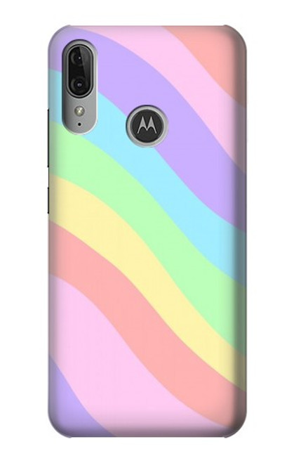 S3810 Vague d'été licorne pastel Etui Coque Housse pour Motorola Moto E6 Plus, Moto E6s