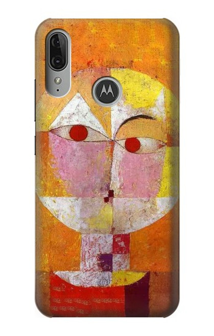 S3811 Paul Klee Senecio Homme Tête Etui Coque Housse pour Motorola Moto E6 Plus, Moto E6s