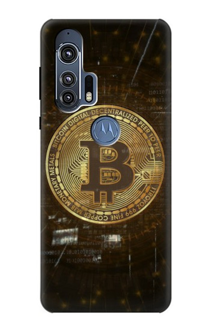 S3798 Crypto-monnaie Bitcoin Etui Coque Housse pour Motorola Edge+