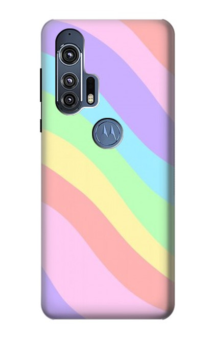 S3810 Vague d'été licorne pastel Etui Coque Housse pour Motorola Edge+