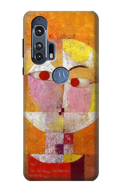 S3811 Paul Klee Senecio Homme Tête Etui Coque Housse pour Motorola Edge+