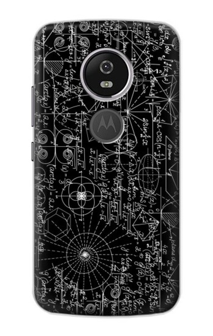 S3808 Tableau noir de mathématiques Etui Coque Housse pour Motorola Moto E5 Plus