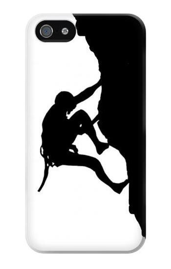 S2407 Mountain Climber Climbing Etui Coque Housse pour iPhone 5 5S SE