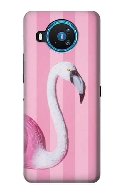 S3805 Flamant Rose Pastel Etui Coque Housse pour Nokia 8.3 5G