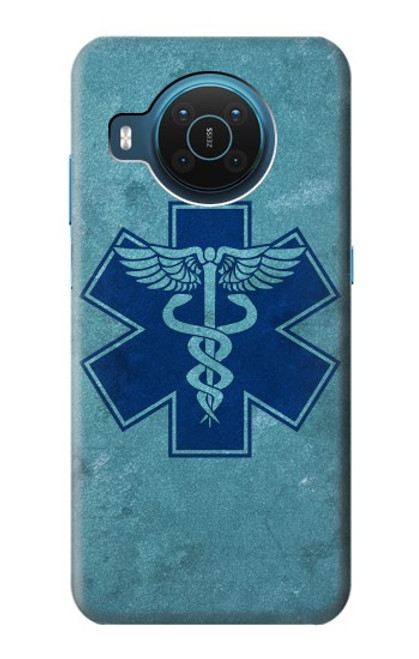 S3824 Symbole Médical Caducée Etui Coque Housse pour Nokia X20