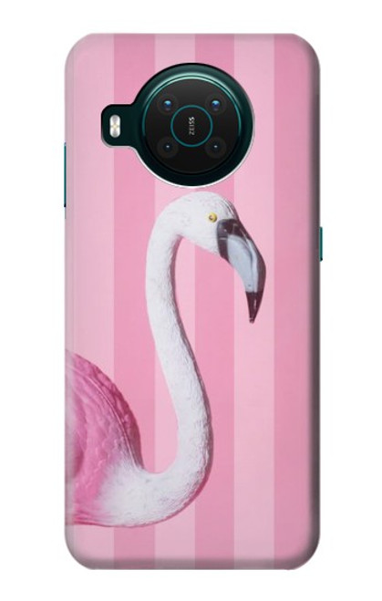 S3805 Flamant Rose Pastel Etui Coque Housse pour Nokia X10