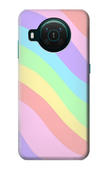 S3810 Vague d'été licorne pastel Etui Coque Housse pour Nokia X10