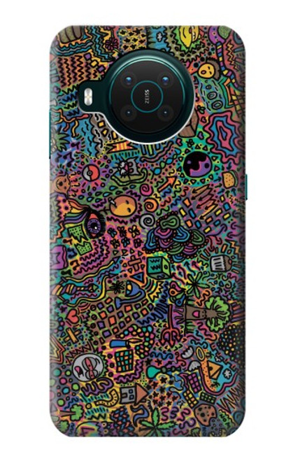 S3815 Art psychédélique Etui Coque Housse pour Nokia X10