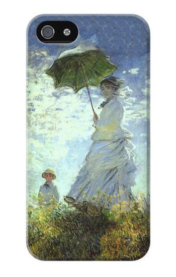 S2415 Claude Monet Woman with a Parasol Etui Coque Housse pour iPhone 5 5S SE