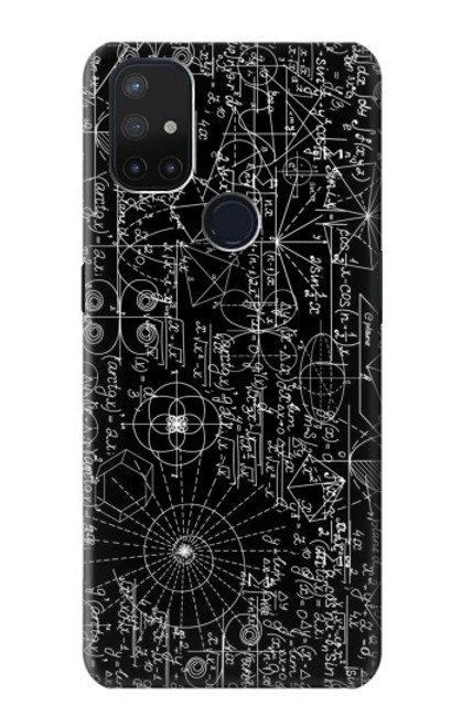 S3808 Tableau noir de mathématiques Etui Coque Housse pour OnePlus Nord N10 5G