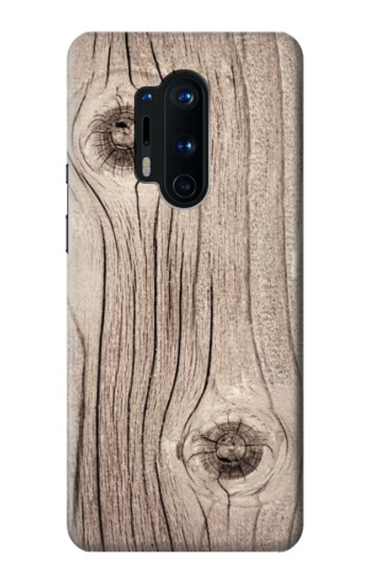 S3822 Graphique de la texture du bois imprimé Etui Coque Housse pour OnePlus 8 Pro