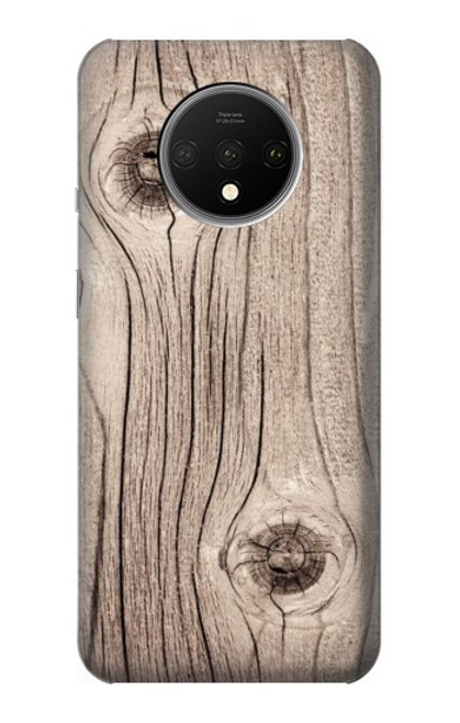 S3822 Graphique de la texture du bois imprimé Etui Coque Housse pour OnePlus 7T