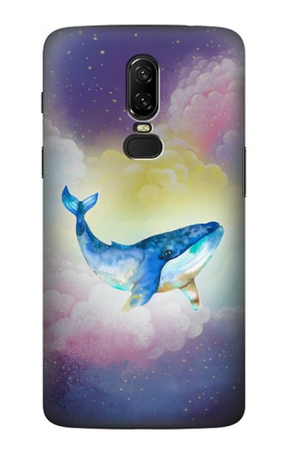 S3802 Rêve Baleine Pastel Fantaisie Etui Coque Housse pour OnePlus 6