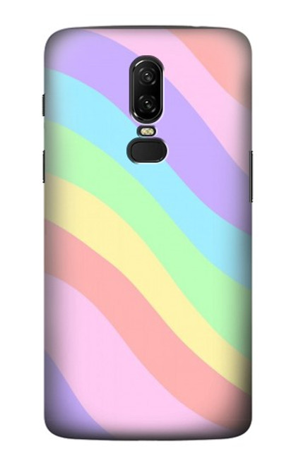 S3810 Vague d'été licorne pastel Etui Coque Housse pour OnePlus 6