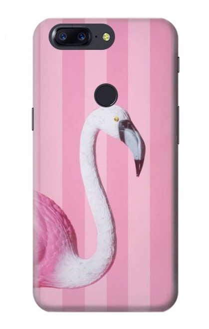 S3805 Flamant Rose Pastel Etui Coque Housse pour OnePlus 5T