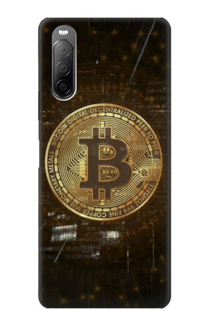 S3798 Crypto-monnaie Bitcoin Etui Coque Housse pour Sony Xperia 10 II