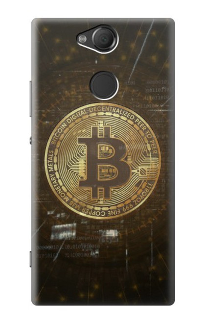 S3798 Crypto-monnaie Bitcoin Etui Coque Housse pour Sony Xperia XA2