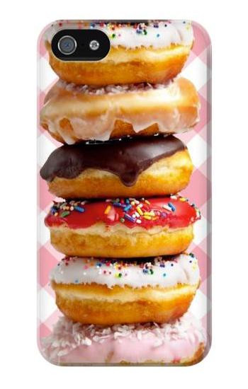 S2431 Fancy Sweet Donuts Etui Coque Housse pour iPhone 5 5S SE