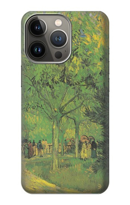 S3748 Van Gogh une ruelle dans un jardin public Etui Coque Housse pour iPhone 13 Pro