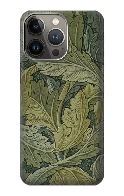 S3790 William Morris Acanthus Leaves Etui Coque Housse pour iPhone 13 Pro