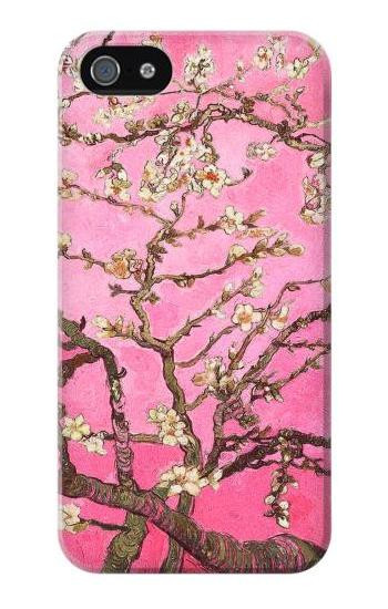 S2449 Pink Blossoming Almond Tree Van Gogh Etui Coque Housse pour iPhone 5 5S SE