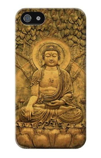 S2452 Buddha Bas Relief Art Graphic Printed Etui Coque Housse pour iPhone 5 5S SE