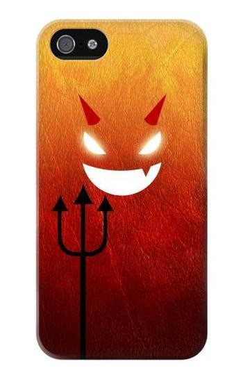 S2454 Red Cute Little Devil Cartoon Etui Coque Housse pour iPhone 5 5S SE