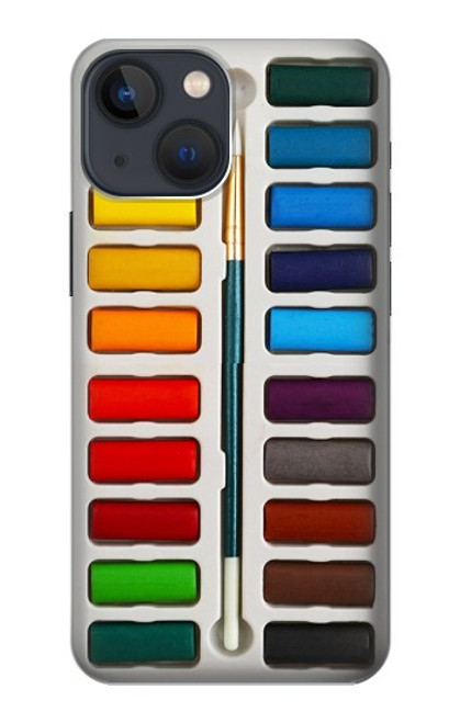 S3243 Ensemble de peinture aquarelle Etui Coque Housse pour iPhone 13 mini