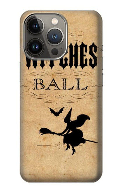 S2648 Les sorcières d'Halloween millésimé balle Etui Coque Housse pour iPhone 13 Pro Max