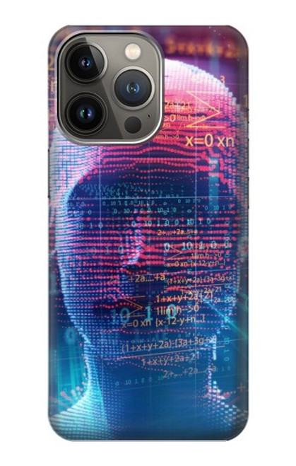 S3800 Visage humain numérique Etui Coque Housse pour iPhone 13 Pro Max