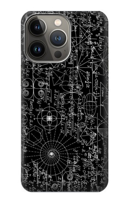 S3808 Tableau noir de mathématiques Etui Coque Housse pour iPhone 13 Pro Max