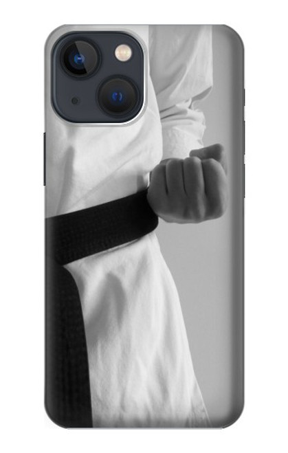 S1931 Noir Ceinture de karaté Etui Coque Housse pour iPhone 13