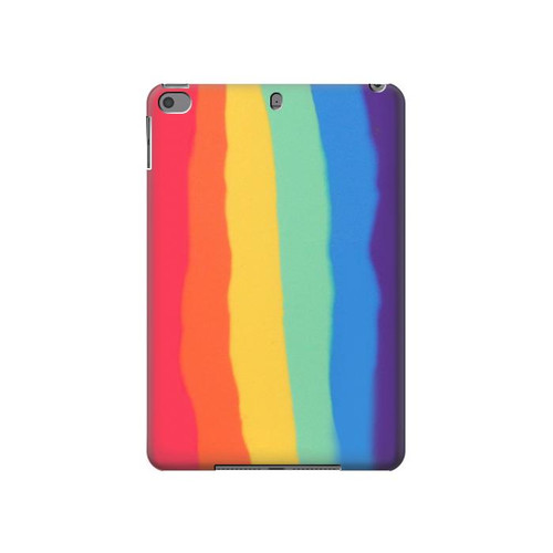 S3799 Arc-en-ciel aquarelle vertical mignon Etui Coque Housse pour iPad mini 4, iPad mini 5, iPad mini 5 (2019)