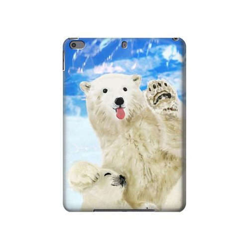 S3794 Ours polaire arctique amoureux de la peinture de phoque Etui Coque Housse pour iPad Pro 10.5, iPad Air (2019, 3rd)