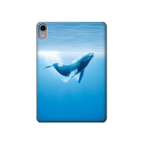 S0843 Baleine bleue Etui Coque Housse pour iPad mini 6 7, iPad mini (2021,2024)