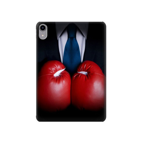 S2261 Homme d'affaires Noir Costume avec des gants de boxe Etui Coque Housse pour iPad mini 6 7, iPad mini (2021,2024)